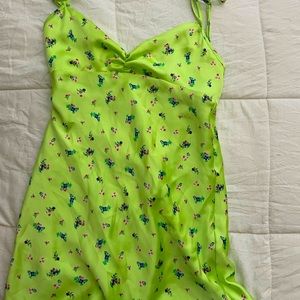 zara satin mini dress